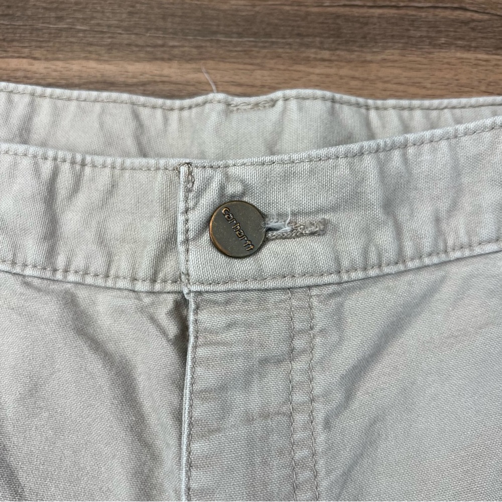 Carhartt Men's B144 Tan Carpenter Canvas Work Original Fit Shorts Size 36 - Picture 2 of 10